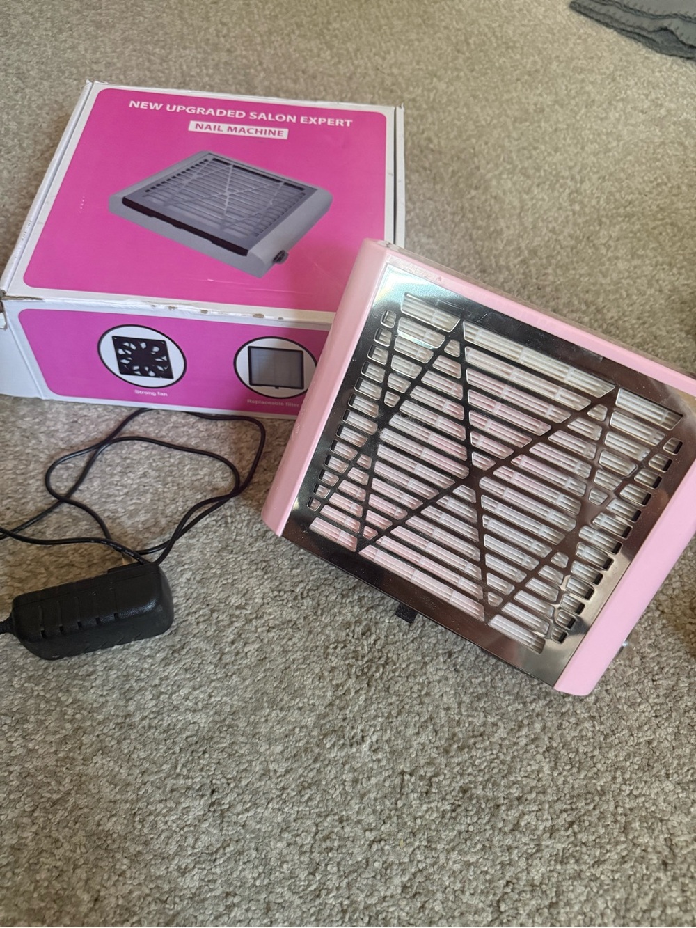 Pink Nail Dust Collector / Salon Vacuum